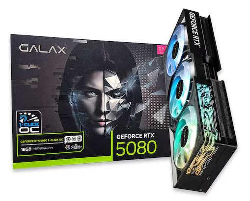 갤럭시 GALAX 지포스 RTX 5080 BLACK OC D7 16GB