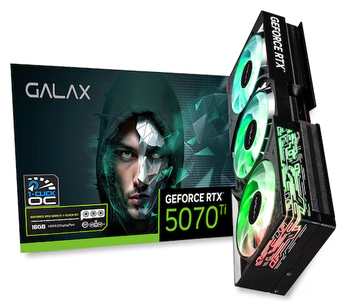 갤럭시 GALAX 지포스 RTX 5070 Ti BLACK OC D7 16GB
