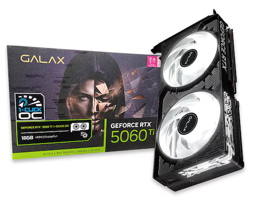 갤럭시 GALAX 지포스 RTX 5060 Ti BLACK OC D7 16GB