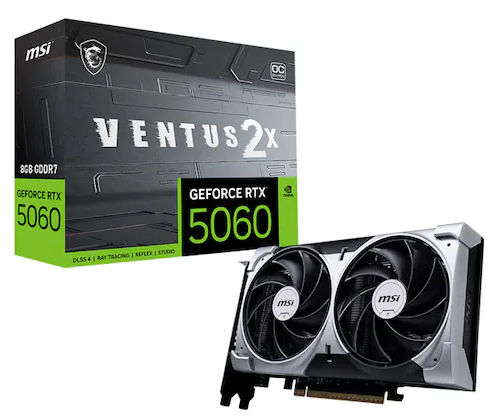 MSI 지포스 RTX 5060 벤투스 2X OC D7 8GB